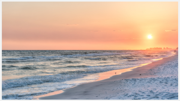 Dreamy sunset in Santa Rosa Beach Florida