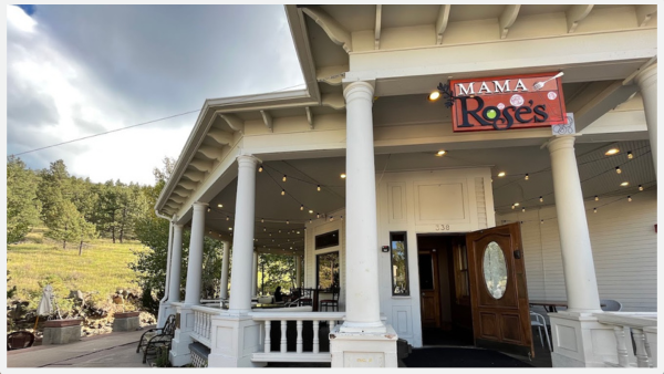 Photo of the front of Mama Rose's in Estes Park CO