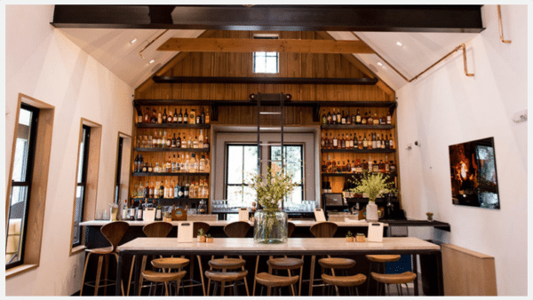 View of bar at Aurum Restaurant in Breckenridge CO