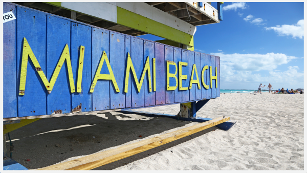 Welcome sign for Miami Beach