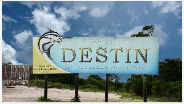 Welcome to Destin FL sign