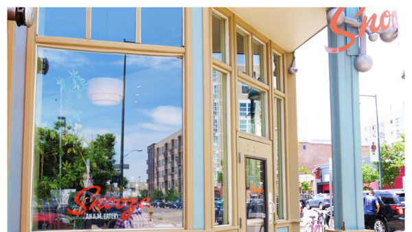 Image of front facade at Snooze on Larimer Street in Denver