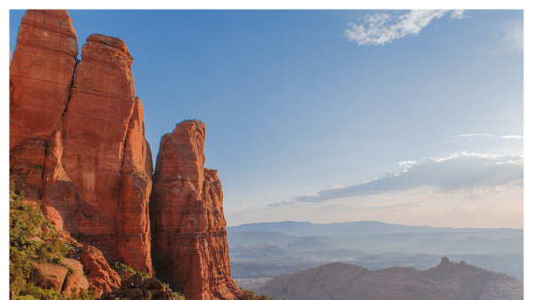 View from the scenic Cathedral Rock Trail in Sedona