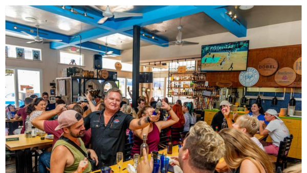 View of people having a good time at the Standard Restaurant in Fort Myers