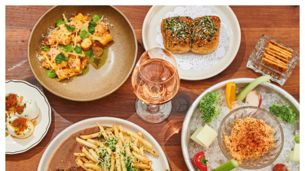 View of plated food from Canard in Portland