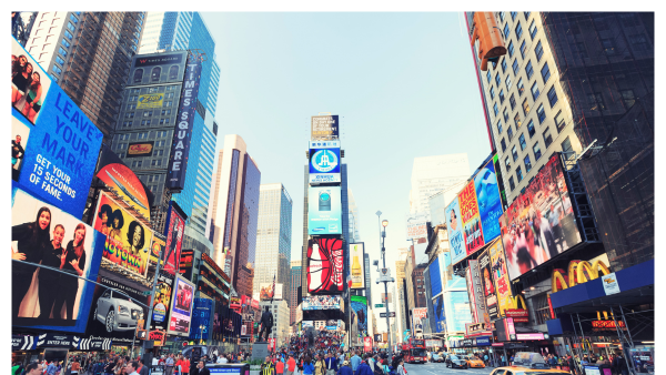 View of Times Square in New York City