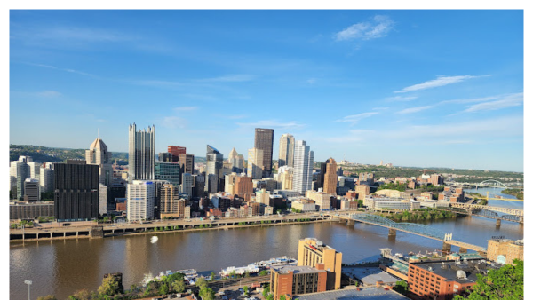 View of the Pittsburgh skyline from the Mount Washington Overlook