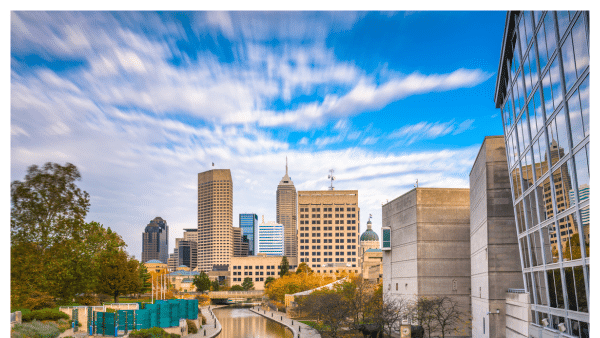 View of the Indianapolis Canal walkway